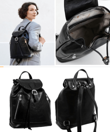 Real Leather Backpack